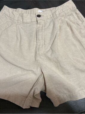 GAP High-Waist Women's Shorts in Light Beige